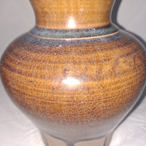 Maitland Smith - Art Pottery Vase - Drip Glaze Crackle - Picture 5 of 8