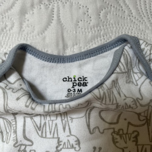 Chickpea Animal Print Bodysuit Size 0-3m  - Picture 5 of 5