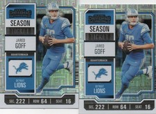 2023 Panini Cont. (SEASON TICKET- MOJO PARALLEL)- Jared Goff (TWO CARDS)