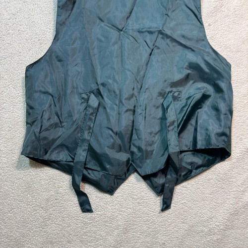 Learsi Lederweste Herren Medium grün Wildleder Druckknopfleiste Western Biker Weste - Bild 12 von 14
