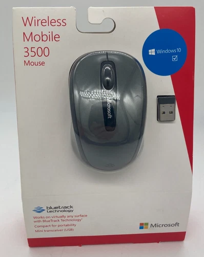 BRAND NEW Microsoft Wireless Mobile Mouse 3500 BlueTrack Technology USB
