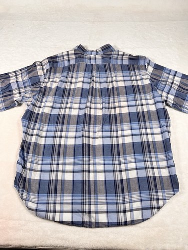 Camisa Ralph Lauren Para Hombre XXL Azul A Cuadros Calce Clásico Manga Corta Con Botones - Imagen 5 de 7