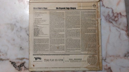 Ella Fitzgerald At Duke's Ellington Place LP Album Vinyl Jazz 1966 - Imagen 2 de 6