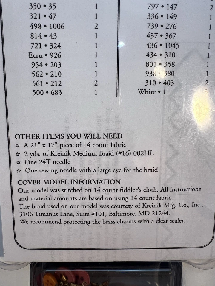 Dimensions Charts & Charms “Let It Snow While I Sew” Snowmen Chart #8514 New - Image 3 of 3