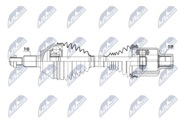 NTY NPW-CH-153 Antriebswelle Vorne Links Rechts FüR RAM-image