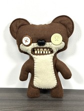 Fuggler Teddy Bear Nightmare Mr Buttons 9" Funny Ugly Monster Plush