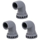 Set of 3 Rohrverbinder Aus Pvc Aquarium Schlauchverbinder -Anschluss