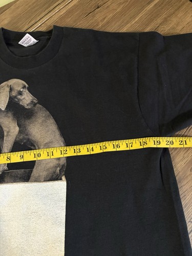 Vintage 87  WILLIAM WEGMAN In The Box T Shirt Weimaraner Single Stitch USA Large - Picture 7 of 8