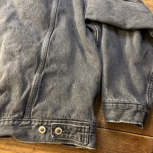 Levi’s SilverTab Men’s Lined Trucker Jacket Vintage Black Denim Size L - Picture 16 of 17