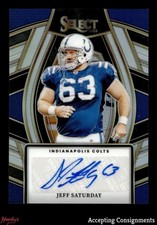2023 Select Select Signatures Prizm #SELSJSA Jeff Saturday AUTO Colts