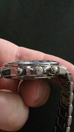Herrenuhr Silber Vintage Ellesse Chronograph 1719128 - Bild 9 von 10