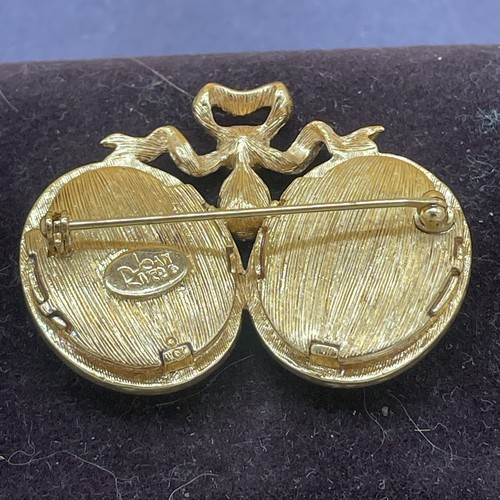 Vintage JOAN RIVERS Brosche Anstecknadel seltenes Buchstück "Mutter und Kind" Sammlung! - Bild 2 von 3