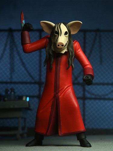 Jigsaw Killer (Red Robe) Toony Terrors 6" Action Figure Saw NECA Collectible New - Picture 6 of 8