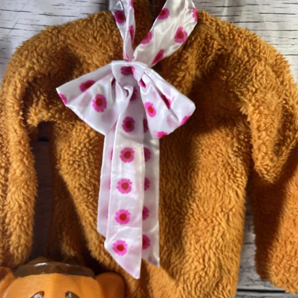 Costume Halloween Fozzie L'Orso Muppets bambino taglia media con maschera senza guanti - Immagine 3 di 4