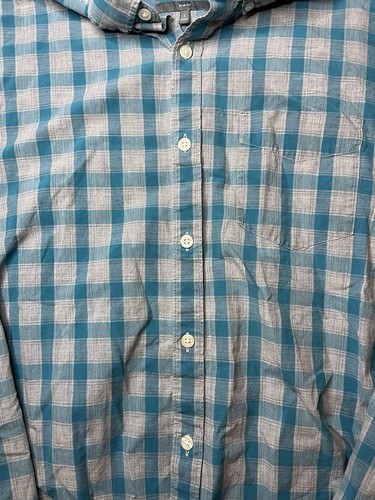 Bonobos Shirt Mens Slim Fit Blue Checkered Casual Size Large L - Picture 3 of 9