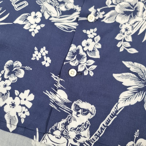 Polo Ralph Lauren Herren Hawaiihemd Large Polo Bear Floral Sommer Urlaub - Bild 5 von 11