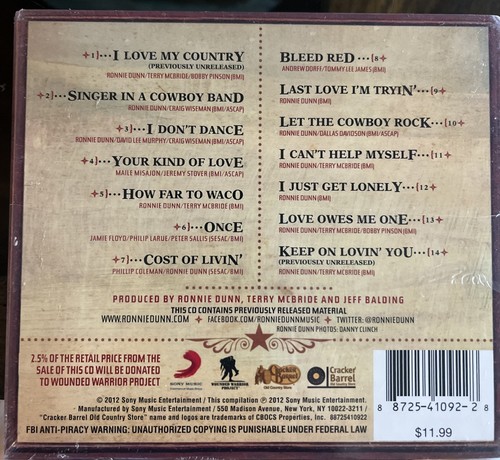 Special Edition by Ronnie Dunn (Cracker Barrel/Sony Music CD, 2012) Brand New - Picture 2 of 2