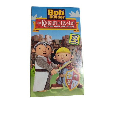 New/Sealed Vintage 2003 VHS Bob The Builder: The Knights Of Fix-A-Lot Movie - Picture 1 of 4