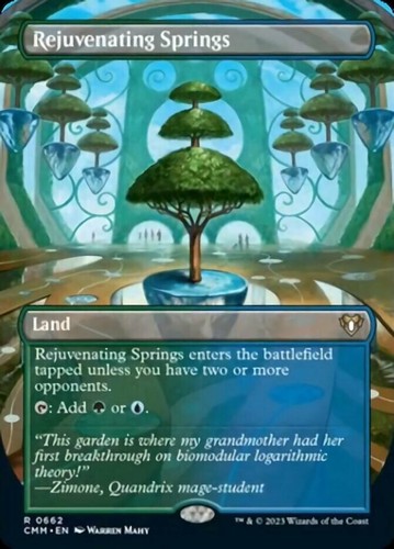 Rejuvenating Springs - Foil - Borderless - Commander Masters #0662 MTG Magic The
