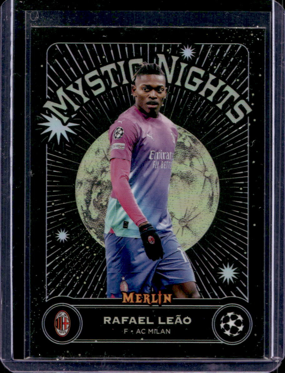 22-23 Topps Merlin LEAO 直筆サイン 世界50枚限定 2023-24 TOPPS MERLIN RAFAEL LEAO MERLIN'S GAMERS LIGHTNING