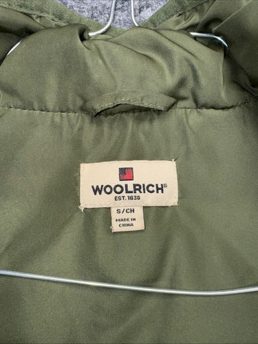 Woolrich Vest Womens M Puffer Duch Down Green Full Zip Quilted Puff Outdoor - Picture 9 of 10