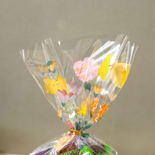 50PCs Cartoon Bunny Eggs Gift Bag Plastic Snack Packaging Bags Party Supplies - Picture 7 of 12
