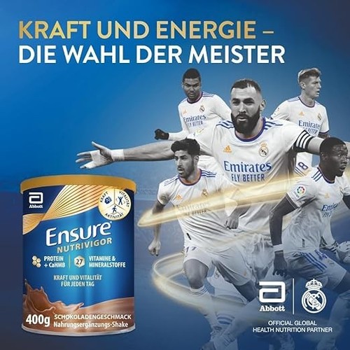 Ensure NutriVigor Schoko Shake – 1 x 400 g – Nahrungsergänzungsmittel mit CaHMB - Bild 5 von 6