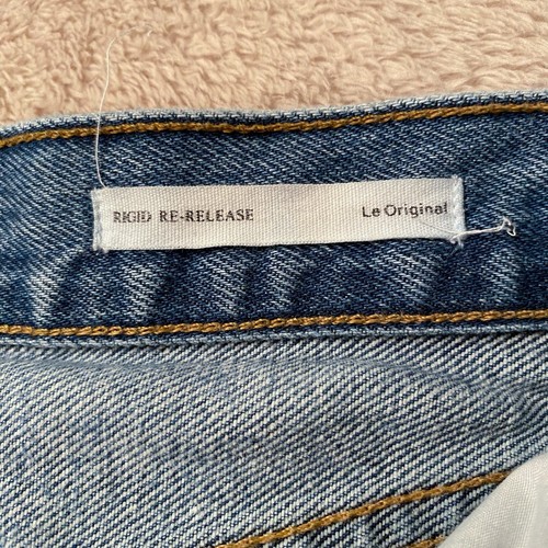 Frame Jeans Womens 28x25.5 Blue Rigid Le Original Starlite Front Split EUC - Picture 5 of 15