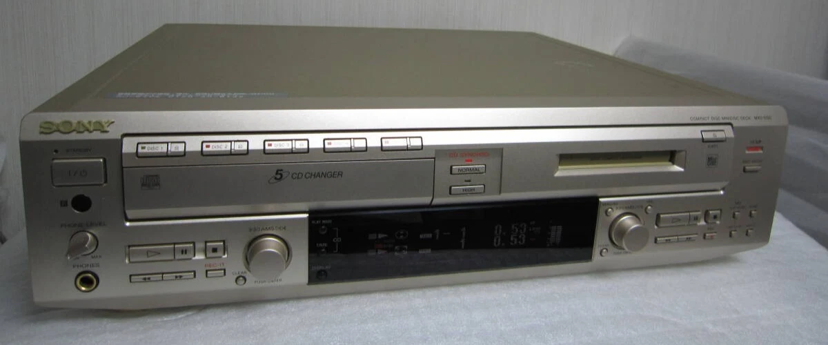 SONY MXD-D5C 5-CD Changer MiniDisc MD Player Integrated Deck