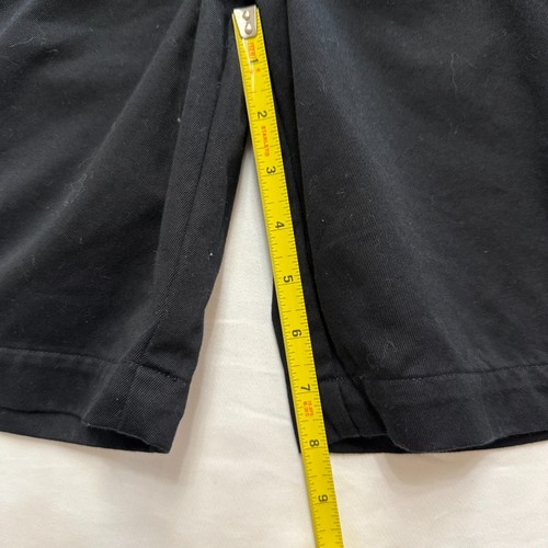 GARY PLAYER Casual Golf Shorts Men Size 40 Black Pleated 100% Cotton - Picture 8 of 8
