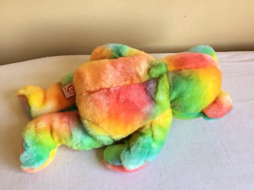Ty The Beanie Buddies Collection Peace Rainbow Tie Dye Bean Bag Plush Toy - Picture 3 of 5
