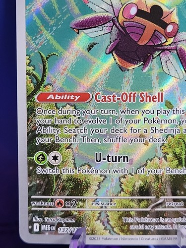 Ninjask 137/132 Illustration Rare Mega Evolution English Pokemon TCG  - Picture 5 of 6