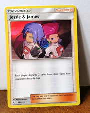 POKEMON JESSIE & JAMES 58/68 HOLO RARE HIDDEN FATES MP-LP