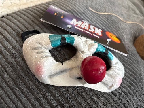 Happy Clown Halbmaske - Zirkus - Horror - Kostümzubehör - Einheitsgröße - Bild 3 von 4