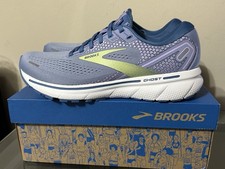 NEW Womens Size 9 Brooks Ghost 14 Running Shoes Purple Impression/dutch/lime