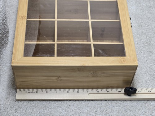 Shadow Box Vetrina 12 Slot con Cover 13x11 Knick Knack  - Foto 4 di 13