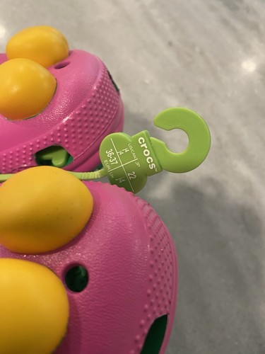 NWT Crocs Barney the Dinosaur Kids Size J4 Limited Edition Classic Clog Comfort - Picture 6 of 8