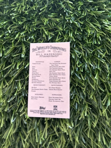 2024 Topps Allen & Ginter MINI Bill Mazeroski #176 - Pittsburgh Pirates A94 - Picture 2 of 2