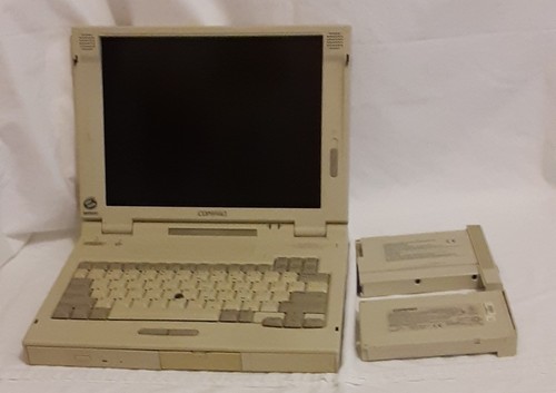 Vintage Compaq LTE 5300 Laptop Computer Not Tested With Carrying Case - Afbeelding 3 van 20