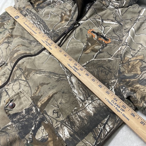Realtree Xtra Men's Camo Jacket XL Hunting Hood Insulated Lined Coat Warm - Picture 9 of 11