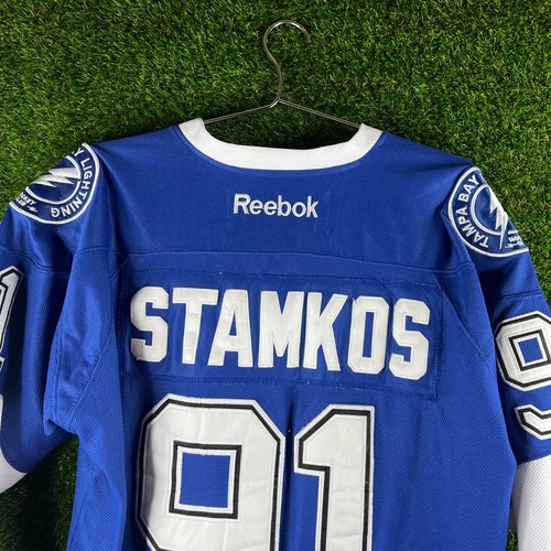 Stamkos Trikot Tampa Bay Lightning Reebok Blue Bolts Größe 48 Fight Strap - Bild 8 von 12