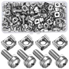 110 Pcs/55 Set Rack Mount Screws and Cage Nuts for Rack Mount Server Cabinet Cag