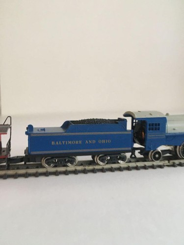 Marklin Mini-Club 8881 Z Gauge B&O 4-6-2 Pacific Steam Locomotive & Caboose Set - Picture 6 of 19