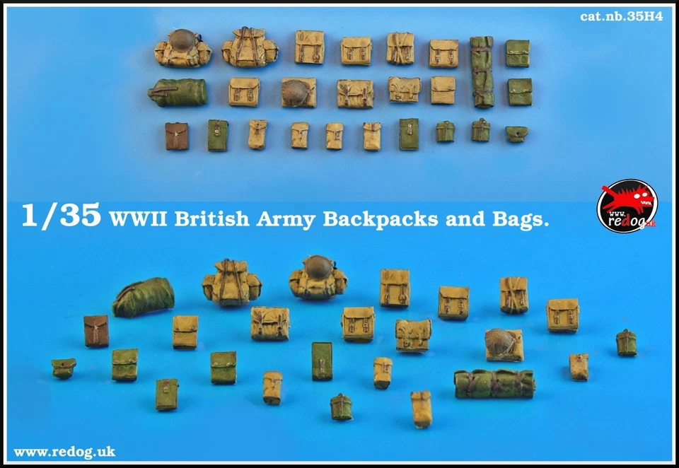 1/35 Redog - WWII British Army Military Bags. /h4