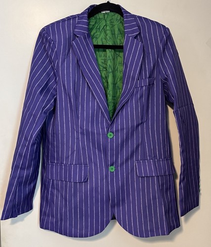 Geist Halloween Herren Joker Anzug Jacke Kostüm grün Cosplay klein Batman " - Bild 3 von 5