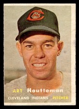 1957 Topps #385 Art Houtteman - VG-VGEX *TedsCardShack*