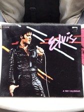 Elvis Presley 12 Month Calendar 1991 Complete