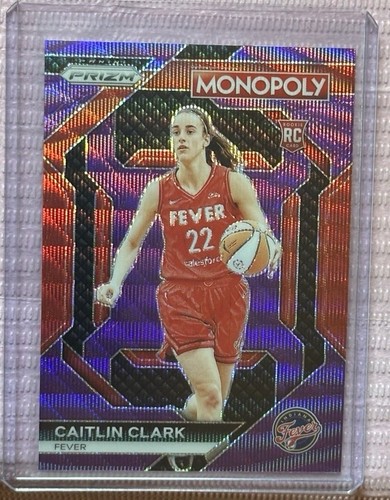 2024 Panini Prizm Monopoly WNBA Caitlin Clark Purple Wave SP Rookie #WNBA27