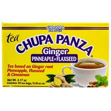 CHUPA PANZA Detox Ginger Tea 60 Day Supply Te Chupa Pansa de Jenjibre (2 PACK)