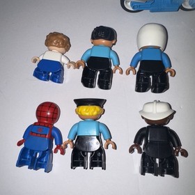 LEGO Duplo Police Motorcycle Fireman Spiderman Airplane Truck Mickey Mouse Lot